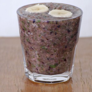 smoothie, blauwe bessen